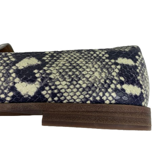 MADEWELL Grey & Black Embossed Snakeskin Alex Loafers - Picture 5 of 12